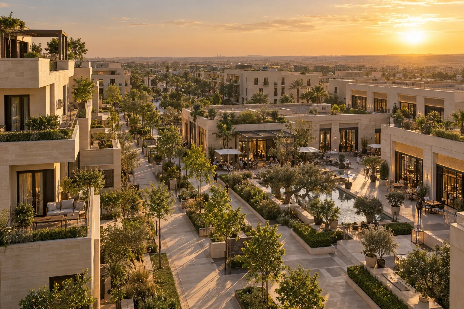Illustrative architecture inspired by New Cairo